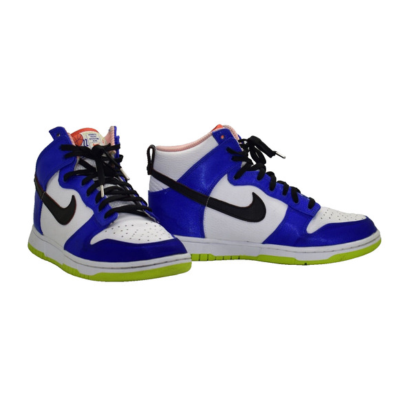 Nike Shoes - C0 Auth NIKE Wmns Dunk Hi Blue Satin Atom Green Sneaker Shoes DV2185-100 Size 8